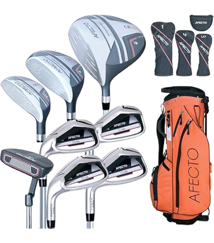 レディース 左利き ゴルフクラブセット Amazon.co.jp: 製品13ピースゴルフクラブ、左利きのレディース